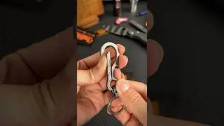 KeyUnity KM01M Titanium EDC Keychain Clip with Bottle Opener, Quick Release Carabiner Key Ring #edc