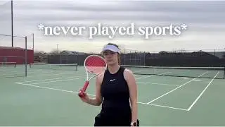 learning tennis as an adult (its hard)  | tennis vlog | side quest series ⟡