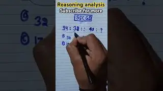 reasoning analysis quiz challenge #trending #resoningtricks @RWACivilServices #shortvideo