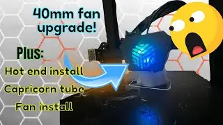 Improve cooling on your 3D printer | Winsinn 40mm fan + modifying a 3D printer | creality cr6 se