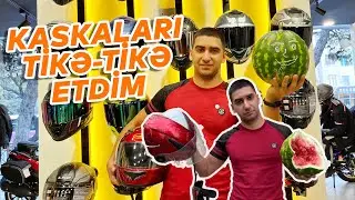 Kuryerlərin Çox İstifadə Etdiyi Kaskanı Qırdım - Dəbilqə testi