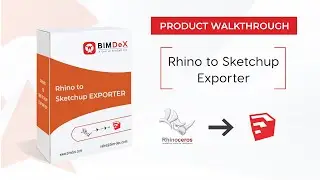 How to export Rhino model to Sketchup | Rhino to Sketchup Exporter Walkthrough Video