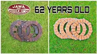 Restoration Motorcycle Clutch Plates | Rebuild JAWA 559 Clutch Plates At Home