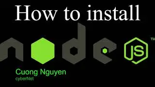 How to install node js in windows 10