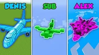 DENIS vs SUB vs ALEX - PLANE in Minecraft (The Pals)