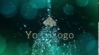 Blue Glitter Logo Video Intro Animation