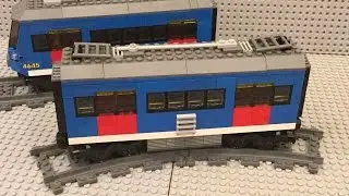 Самоделка Lego: поезд метро / Lego MOC:  underground train