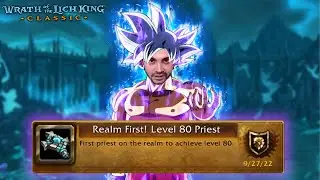 How I got REALM FIRST 80 priest PLAYING DISC! | Hydra Wrath of the Lich King Classic