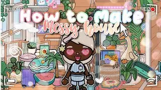 How to make messy toca house!🐾🕸️🦇| tutorial |