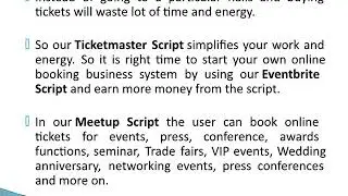 Eventbrite Script | Ticketmaster Script | Meetup Script - Meetup Clone