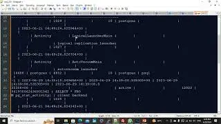 Basic monitoring commands in postgresql