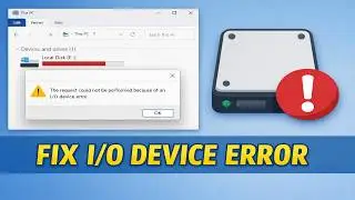 How to Fix Request Could Not Be Performed Because of an IO Device Error in Windows 11, 10, 8, 7