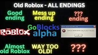Old Roblox - ALL ENDINGS