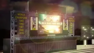 After effects Element 3D Experiment - football field