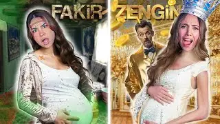 ZENGİN VS FAKİR HAMİLE BİR GÜN GEÇİRMEK!! 