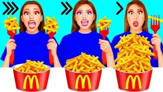 高速中速または低速の食品チャレンジ | クレイジーチャレンジ Funny Toony