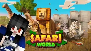 HARI PERTAMA MENJADI FOTOGRAFER DI ALAM BEBAS PENUH BINATANG LIAR! - MINECRAFT SAFARI WORLD #1