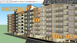 sketchup to 3ds max Corona rendering tutorial