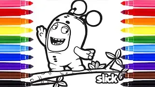 how to draw oddbods Slick drawing and coloring for kids #oddbods #drawingforkids #easydrawings #art