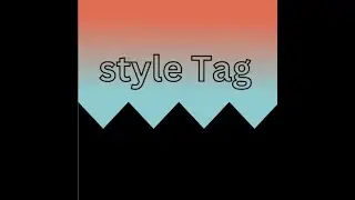 HTML STYLE TAG | CSS STYLE |INTERNAL CSS | HTML STYLE  TAG TUTORIAL | INTERNAL STYLESHEET TUTORIAL |