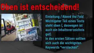 Kostenloser SEO Kurs - Video7 Inhalte erstellen