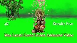 Maa Laxmi Green Screen Animated Video | 4K Royalty Free Background Video | Copyright Free