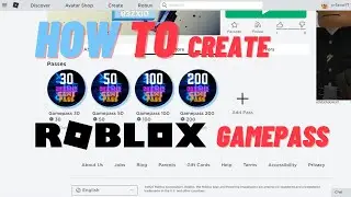 How to create ROBLOX gamepass 2022 | PC