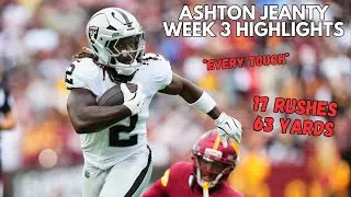 Ashton Jeanty Week 3 Highlights 🔥 | Raiders vs Commanders | NFL 2025