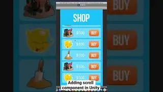 Adding scroll view in your game Unity 3D 