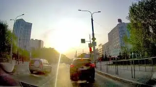 Поездка на автомобиле из поселка Боровский в Тюмень до бизнес-центра и на Киевскую