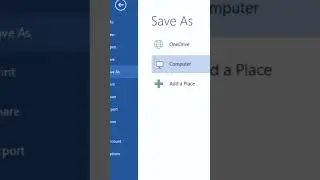 Save MS Word document as pdf