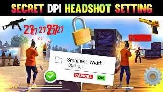 Secret DPI  [ 000 ? ] Setting - Only Red Numbers 😱 | Best Dpi For Free Fire | Headshot Settings ☠️ !