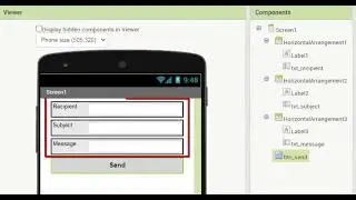 Send an email with App inventor