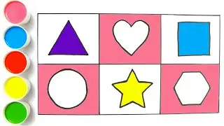 How to Draw  Shapes | Shapes  Drawing,  Painting, Coloring for kids & Toddlers