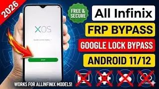 All Infinix Android 11 Frp Unlock/Bypass Google Account Lock Latest Security 2024 Without Pc