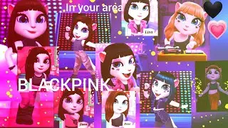 My talking Angela 2 with       [BLACKPINK] 🖤💗all songs mix  full video🔥🖤💥💗