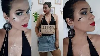 Fantasia de Lady Escorpiana para carnaval 2018! MAKE+LOOK+PLAQUINHA ! É CARNAVRAAAU! ✨