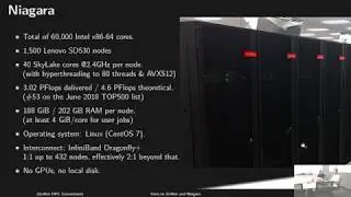 Intro to SciNet and Niagara