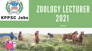 Zoology lecturer Kppsc , kppsc zoology lecturer  2021