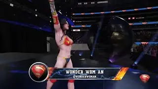 WWE 2K18 Wonder Woman vs. Fangirl - Extreme Rules/2 Out Of 3 Falls Match