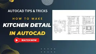 How To Make Kitchen Detail In AutoCAD | Interior Detail 🏹