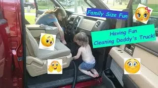 Cleaning Daddy's Truck - Family Fun (2018)