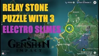 Relay Stone Puzzle With 3 Electroslimes Genshin Impact