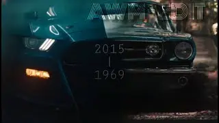 old and new mustang (AWM EDIT) 1969 - 2015