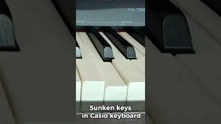Sunken keys in Casio keyboard 
