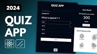 Quiz App using React js and Shadcn ui | React js tutorial for beginners