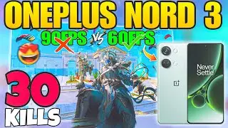 🔥OnePlus Nord 3 5G BGMI ( Poseidon Mode 3.3 ) Test on Fps Meter