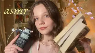 асмр советую вам книги 📖 таппинг, шепот на таскам 📚 asmr book sounds & whisper on tascam