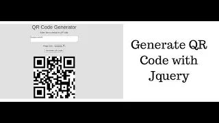 How to Generate QR Code with JQuery