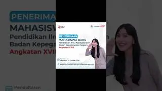 Penerimaan MAHASISWA BARU Pendidikan Ilmu Kepegawaian Badan Kepegawaian Negara Nagkatan XVIII